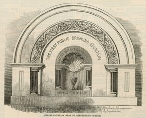 De eerste openbare drinkfontein