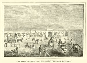 Het eerste eindstation van de Great Western Railway door English School
