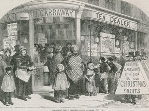 De kruidenierswinkel met Kerstmis