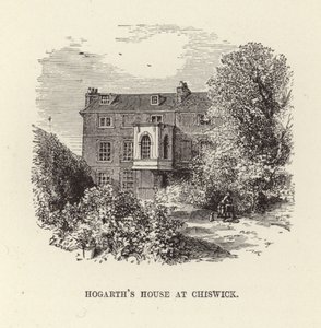Het huis van William Hogarth in Chiswick door English School