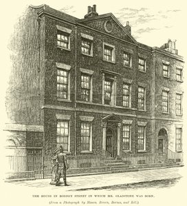 Het huis in Rodney Street waar Mr Gladstone werd geboren