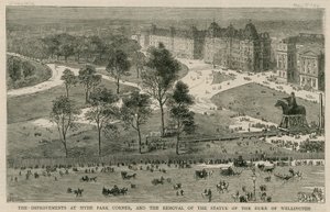 De verbeteringen bij Hyde Park Corner en de verplaatsing van het standbeeld van de hertog van Wellington