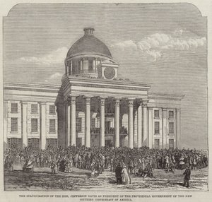 De Inhuldiging van de Eerwaarde Jefferson Davis door English School
