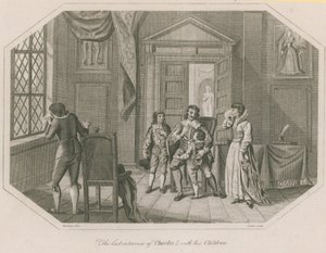 Het laatste gesprek van koning Karel I met zijn kinderen door English School