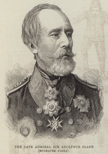 De overleden admiraal Sir Adolphus Slade, Muchaver Pasha door English School