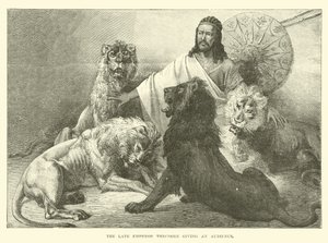 De overleden keizer Theodorus geeft een audiëntie door English School