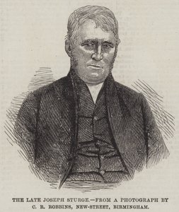 De overleden Joseph Sturge door English School