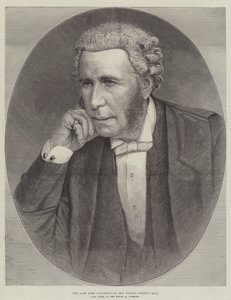 De wijlen Lord Farnborough (Sir Thomas Erskine May), voormalig griffier van het Lagerhuis door English School