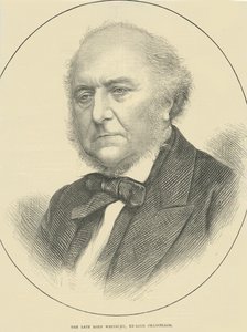 De overleden Lord Westbury, Ex-Lord Chancellor (gravure)