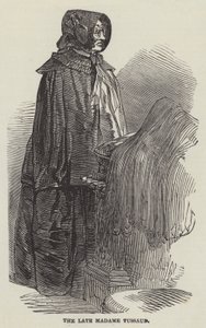 De overleden Madame Tussaud (gravure)