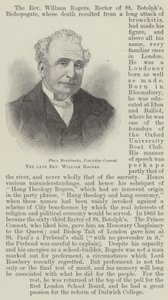 De wijlen dominee William Rogers (gravure) door English School