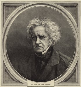De overleden Sir John Herschel