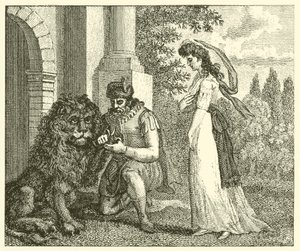 De verliefde leeuw (gravure)