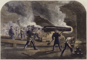 De Hoofd Batterij bij Fort Sumter door English School