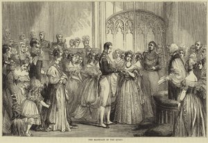 Het huwelijk van Koningin Victoria en Prins Albert van Saksen-Coburg en Gotha door English School