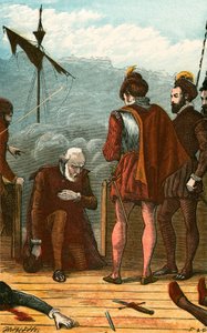 De koopman smeekt om genade van de admiraal door English School