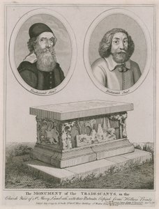 Het monument van de Tradescants op het kerkhof van St Mary, Lambeth door English School