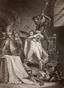 De moord op Richard II van Engeland in Pontefract Castle in 1400