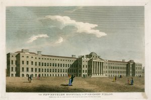 Het nieuwe Bethlehem Hospital in St Georges Fields, Londen door English School