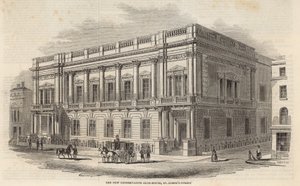 Het nieuwe Conservative Club House, St Jamess Street, Londen