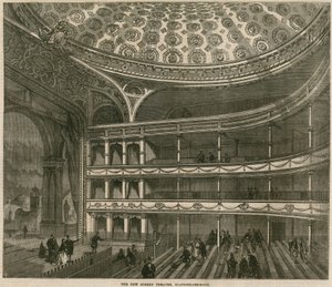 Het nieuwe Surrey Theatre, Blackfriars Road, Londen