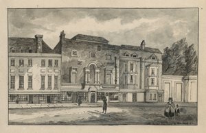 De oude Koninklijke Academie op Pall Mall door English School