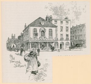 Het oude stadhuis, Borough High Street, Southwark, Londen