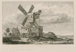 De oude molen op Wimbledon Common
