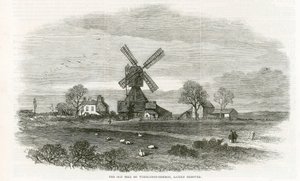 De oude molen op Wimbledon Common