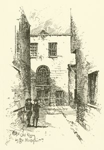 De oude kamer in de Horsefair (gravure)