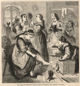 De vrome maar logge vrouwen van Berlijn nemen de buit van Frankrijk door English School