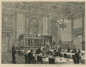 De verfrissingsruimte in het Lagerhuis