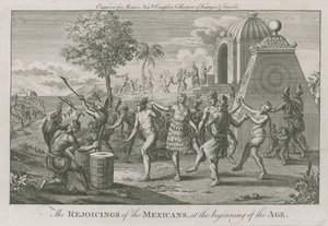 De vreugde van de Mexicanen aan het begin van het tijdperk door English School