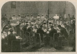 De verslaggeverskamer in het Lagerhuis door English School