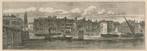 De rivierkant van oud Chelsea door English School