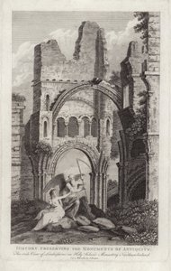 De zijaanzicht van Lindisfarne