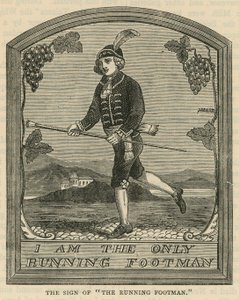 Het teken van The Running Footman door English School