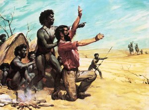 De enige overlevende van de Burke en Wills expeditie: een man genaamd King door English School