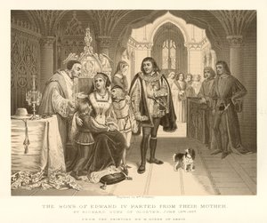 De zonen van Edward IV gescheiden van hun moeder door English School