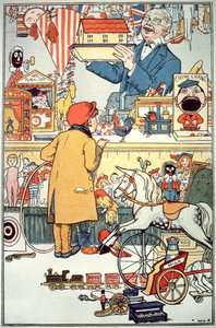 De speelgoedwinkel, ca. 1910