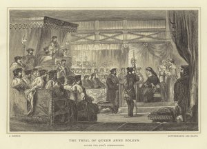 Het proces van koningin Anne Boleyn, voor de commissarissen van de koning door English School