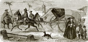 De volante (huurkoets) van Havana