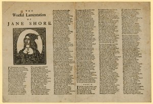 Het jammerlijke klaaglied van Jane Shore door English School