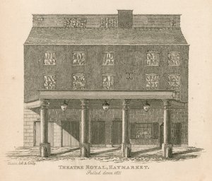 Theater Royal, Haymarket, Londen, afgebroken in 1821