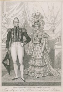 Hunne Majesteiten Koning William IV en Koningin Adelaide