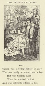 Er was een jonge Fellow van Croy (gravure)