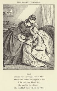 Er was een jonge dame uit Diss (gravure) door English School