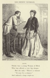 Er was een jonge vrouw van Heck (gravure) door English School