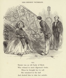 Er was een oude dame van Ryde (gravure)