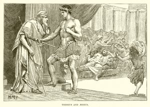 Theseus en Aegeus door English School